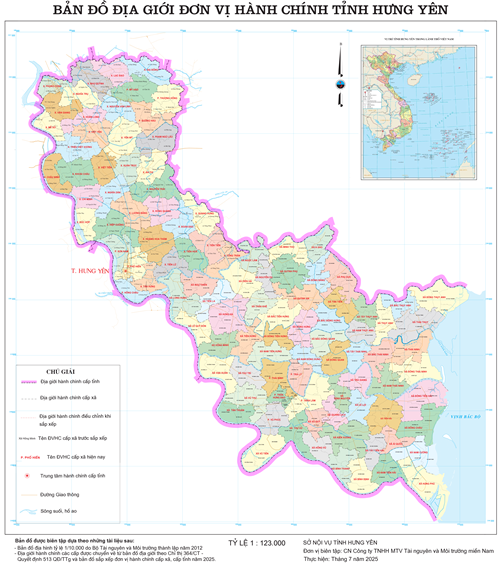 Bản đồ hành chính Xã Đông Tiên Hưng