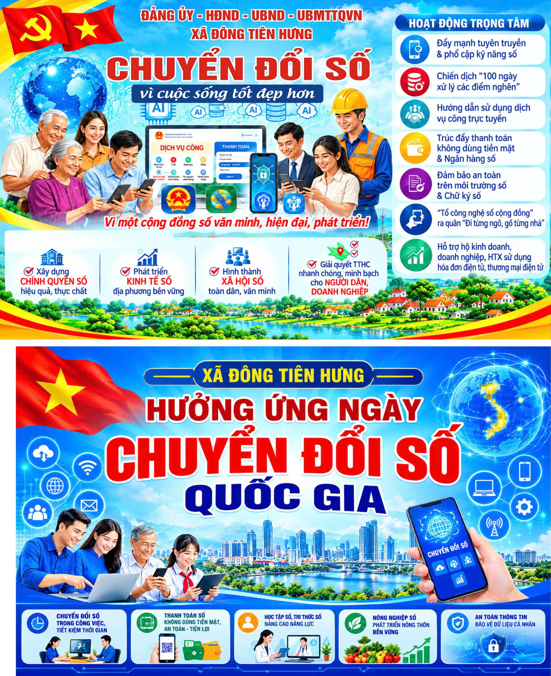 Hưởng ứng ngày chuyển đổi số Quốc gia